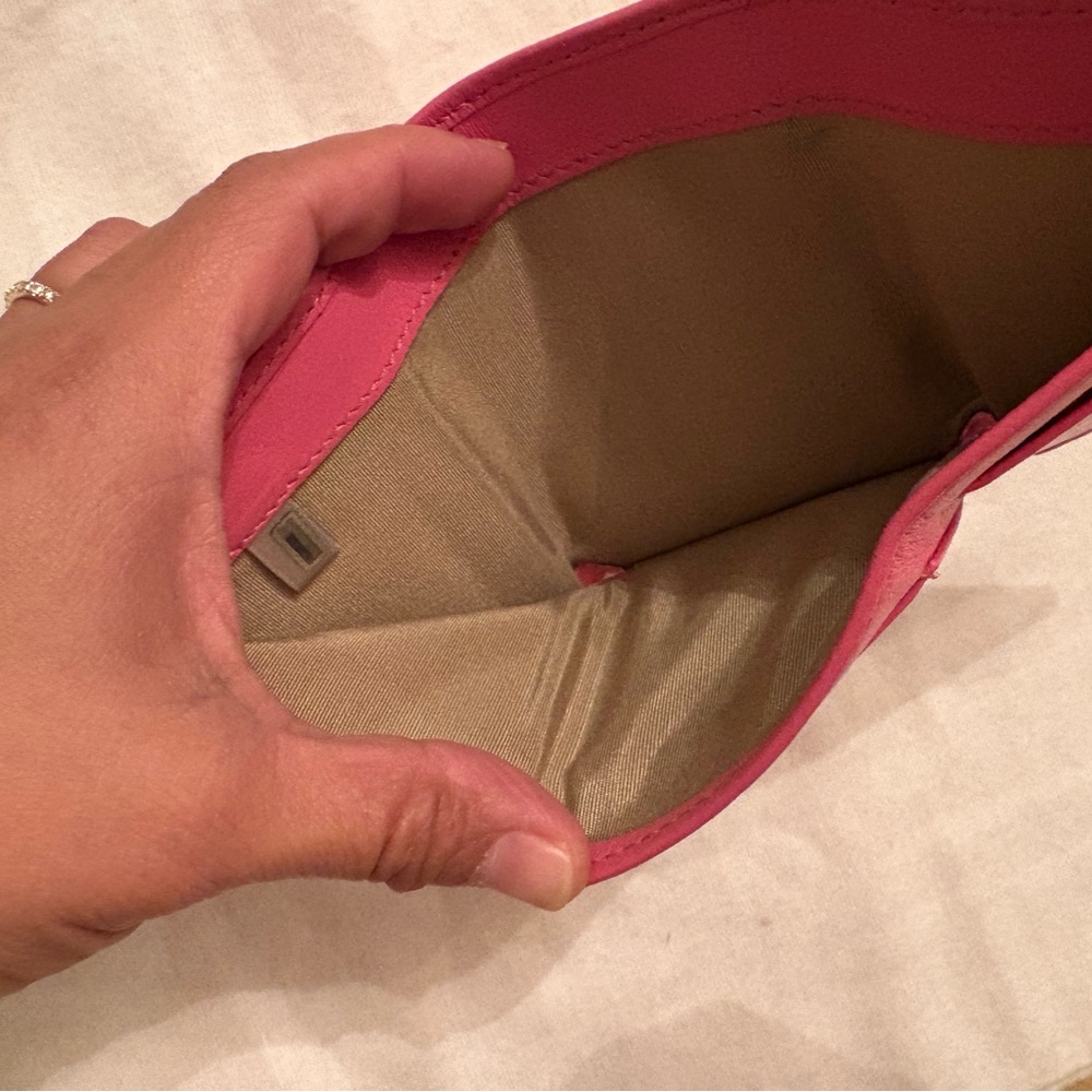 Jimmy Choo Pink Star Stud Trifold Wallet - Picture 7 of 16